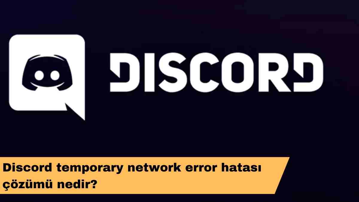 Discord temporary network error hatası