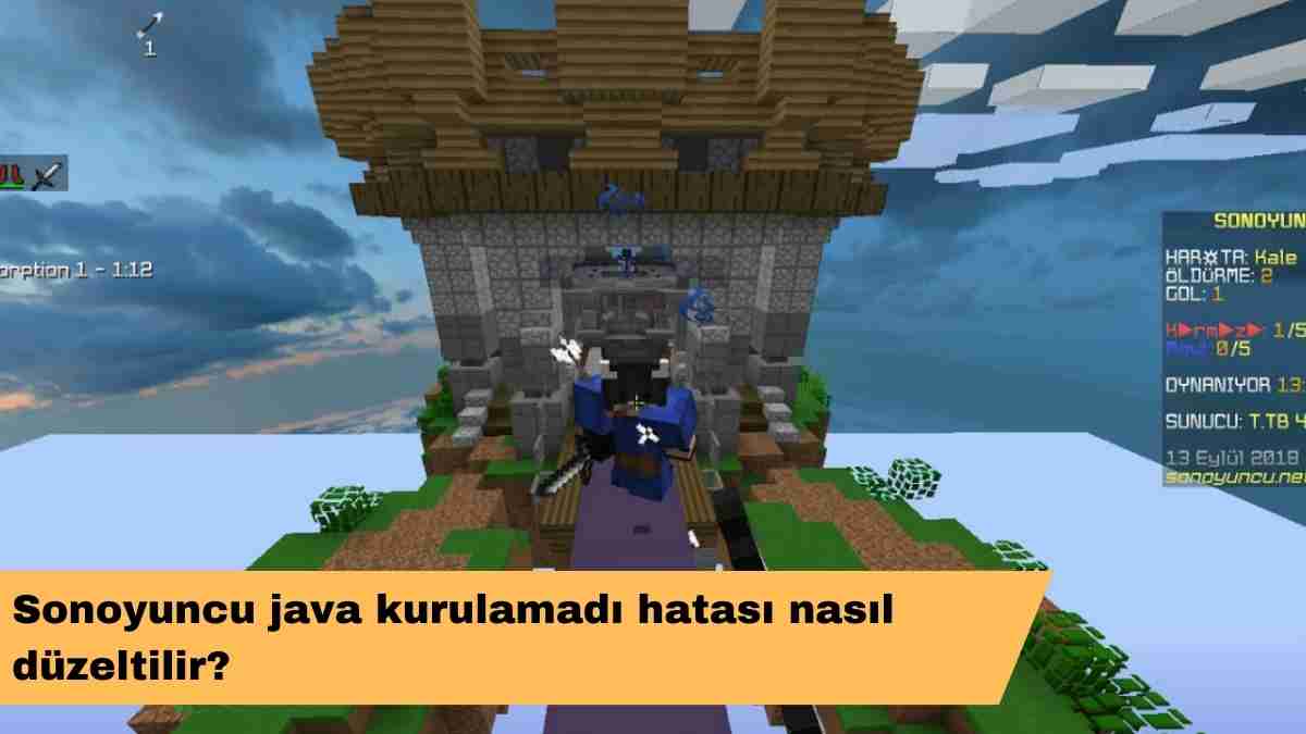 Sonoyuncu java kurulamadı hatası nasıl düzeltilir?