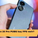 Tecno Camon 20 Pro PUBG kaç FPS