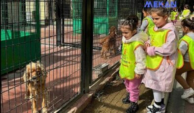 Küçük hayvanseverlerden can dostlarına ziyaret
